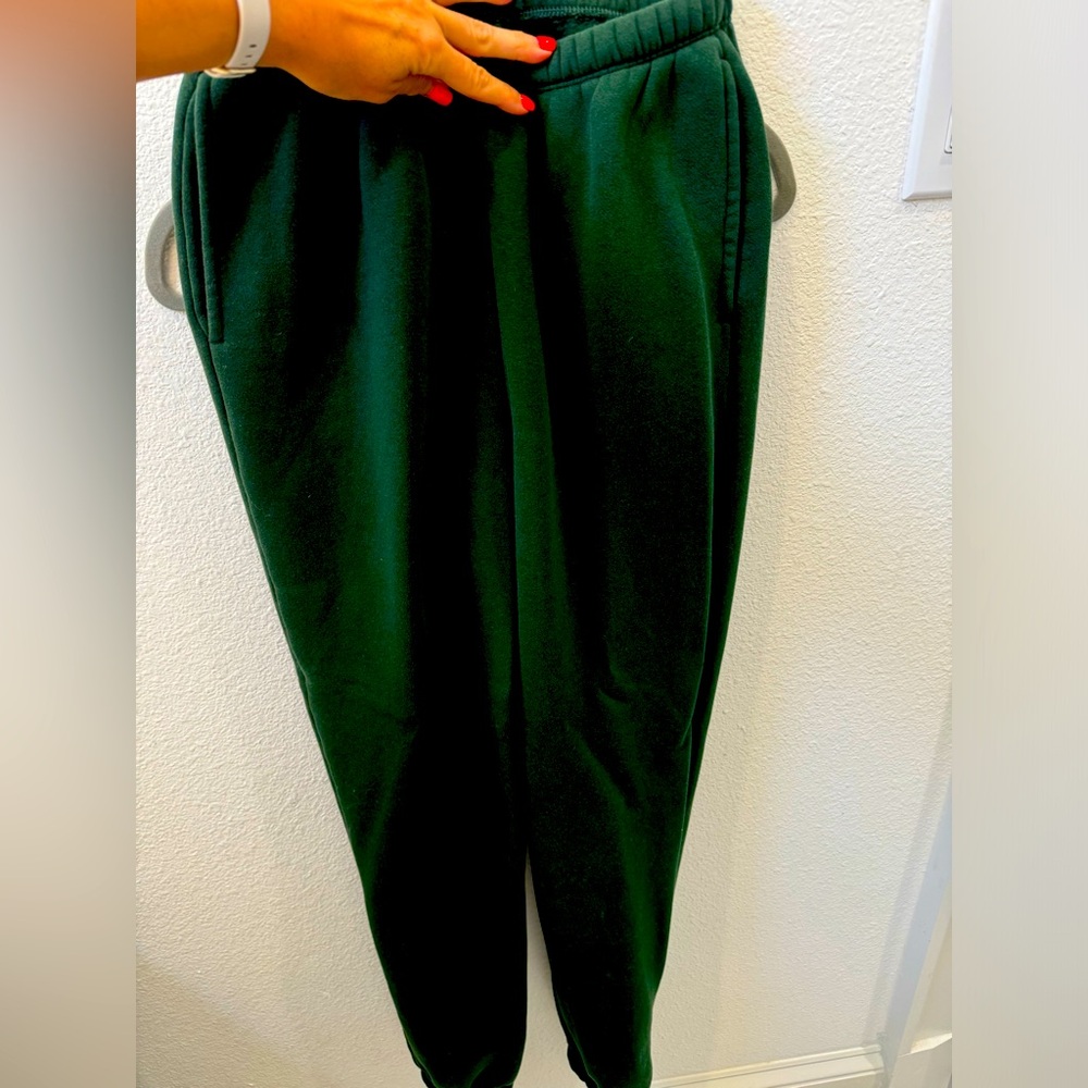 Nuuds classic sweatpants color evergreen size XS
